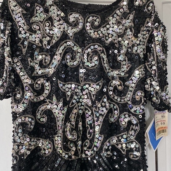 NWT vintage swee-lo art deco inspired cocktail dress. Size Medium - Picture 2 of 10